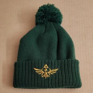 NEW Nintendo Green Beanie with Blue Zelda Tag PD P